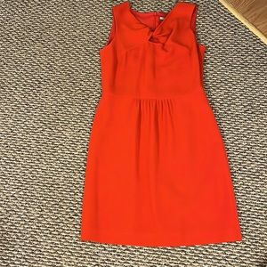 Anne Klein red sleeveless keyhole dress size 8